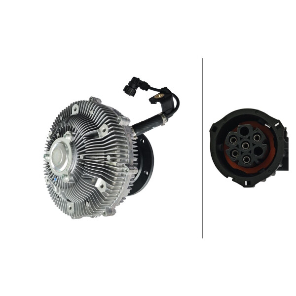 Kupplung Kühlerlüfter elektrisch Ø 260 mm HELLA für u.a. MERCEDES-BENZ ACTROS