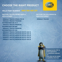 Radiator Fan Clutch mechanical Ø 233 mm HELLA for e.g. RENAULT TRUCKS