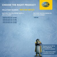 Radiator Fan Clutch mechanical Ø 203 mm HELLA for e.g. VOLVO FH12