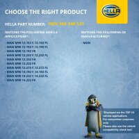 Radiator Fan Clutch thermal Ø 186 mm HELLA IAM-Expertise suitable for MAN M90