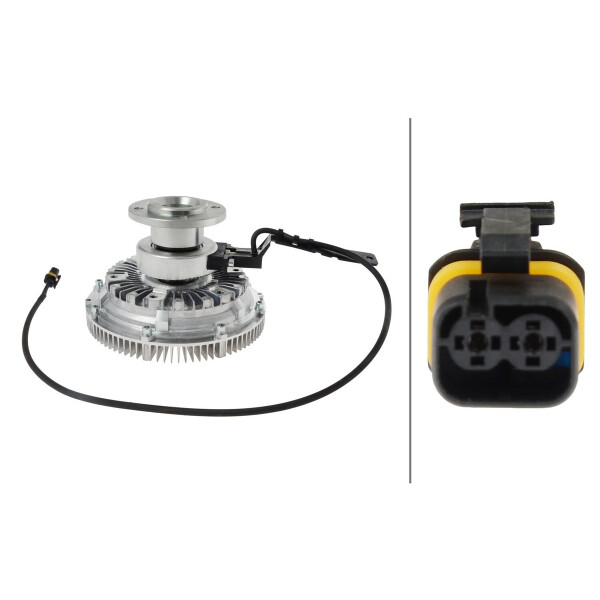 Kupplung Kühlerlüfter elektrisch Ø 225 mm HELLA für u.a. MAN TGA