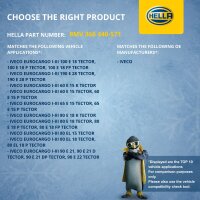 Radiator Fan Clutch thermal Ø 186 mm HELLA suitable for IVECO EUROCARGO