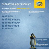 Kupplung Kühlerlüfter thermisch Ø 233 mm HELLA IAM-Expertise für DAF CF