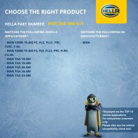 Radiator Fan Clutch electric Ø 270 mm HELLA suitable for e.g. MAN F2000