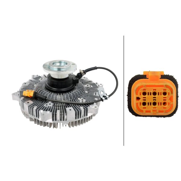 Kupplung Kühlerlüfter elektrisch Ø 318 mm HELLA für u.a. MAN TGS