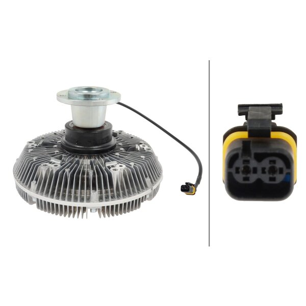 Radiator Fan Clutch electric Ø 270 mm HELLA IAM-Expertise for e.g. MAN TGS