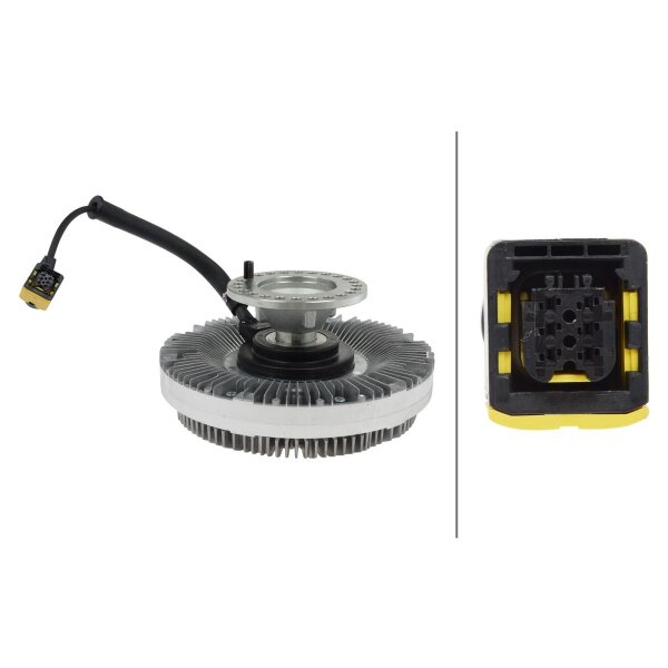 Kupplung Kühlerlüfter elektrisch Ø 275 mm HELLA passend für u.a. DAF CF