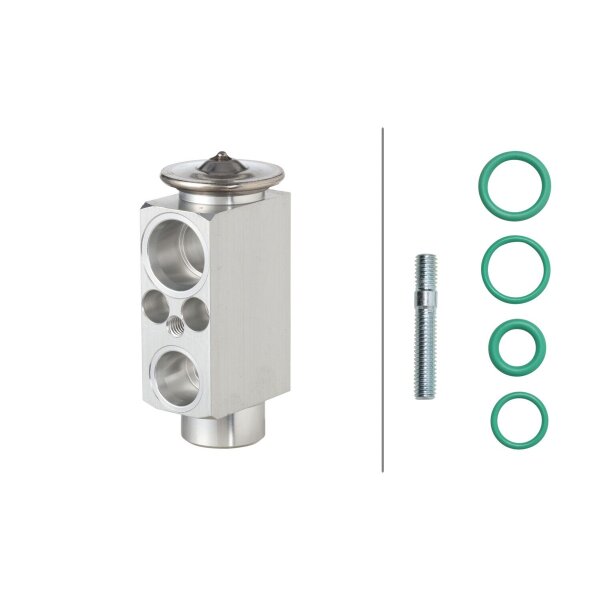 Air Conditioning Expansion Valve Aluminium R 1234yf HELLA for e.g. FORD FOCUS