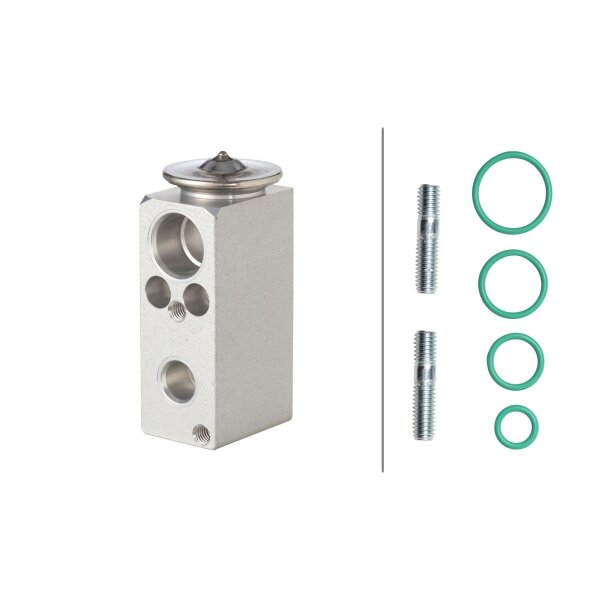 Air Conditioning Expansion Valve Aluminium R 1234yf HELLA for e.g. FORD MONDEO