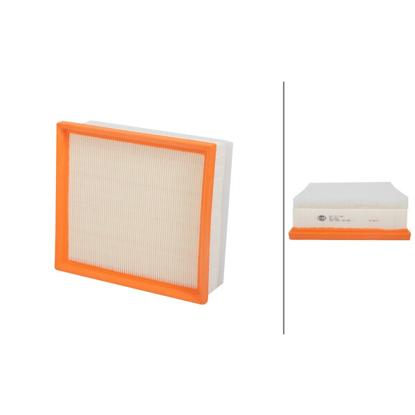 Air Filter insert 230 x 204 mm HELLA suitable for BMW 3 Series and others