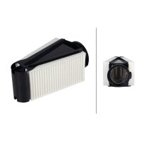 Air Filter insert 262 x 108 mm HELLA for MERCEDES-BENZ...
