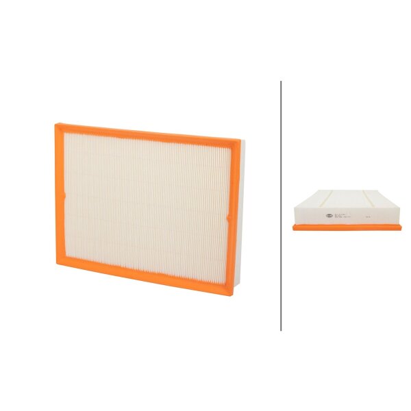 Air Filter insert 355 x 264 mm HELLA IAM-Expertise suitable for VW CRAFTER