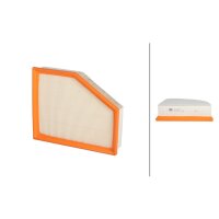 Air Filter insert 270 x 221 mm HELLA suitable for BMW 5...