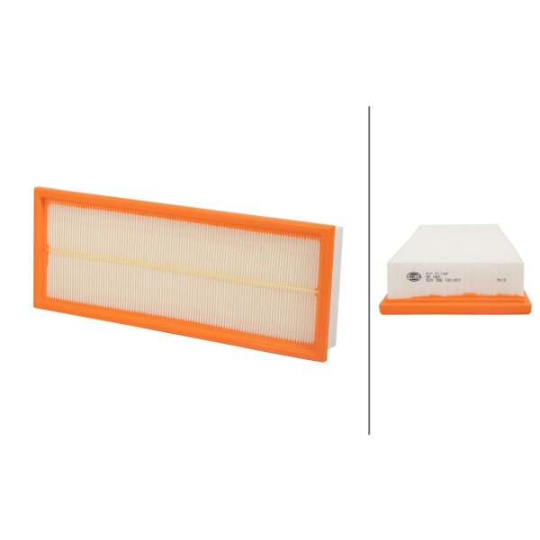 Air Filter insert 355 x 134 mm HELLA for MERCEDES-BENZ E-CLASS and others