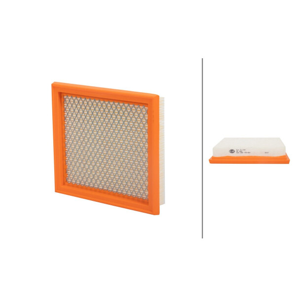 Air Filter insert 156 x 169 mm HELLA IAM-Expertise suitable for NISSAN