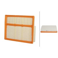 Air Filter insert 294 x 226 mm HELLA for MERCEDES-BENZ...