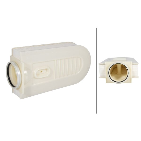 Air Filter insert 350 x 176 mm HELLA for MERCEDES-BENZ E-CLASS and others