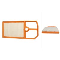 Air Filter insert 417 x 187 mm HELLA suitable for e.g....