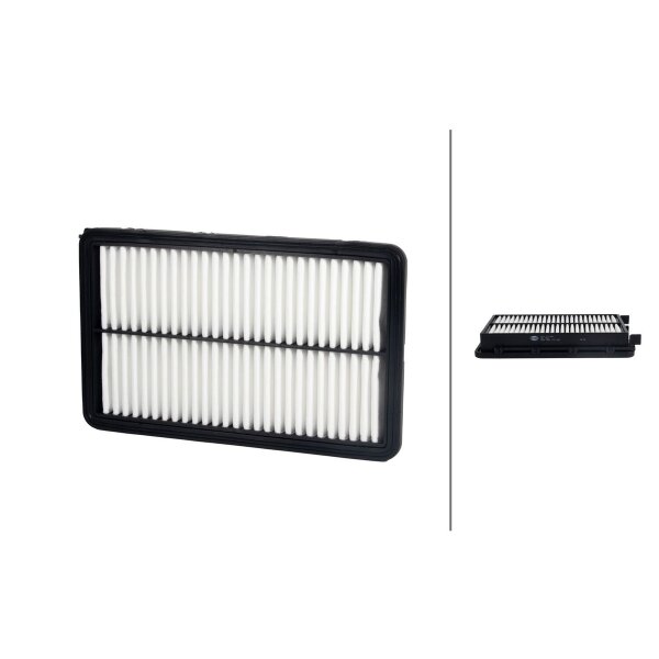 Air Filter insert 277 x 171 mm HELLA suitable for e.g. HYUNDAI TUCSON