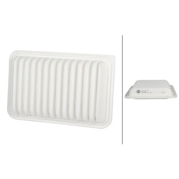 Air Filter insert 257 x 164 mm HELLA suitable for SUZUKI and others