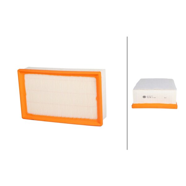 Air Filter insert 278 x 167 mm HELLA IAM-Expertise suitable for e.g. CITROËN DS5
