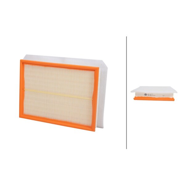 Air Filter insert 323 x 245 mm HELLA IAM-Expertise suitable for e.g. OPEL MERIVA