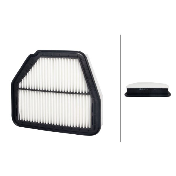 Air Filter insert 280 x 227 mm HELLA suitable for CHEVROLET CAPTIVA