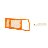 Air Filter insert 346 x 133 mm HELLA suitable for e.g....
