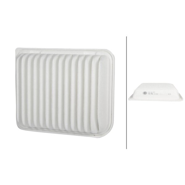 Air Filter insert 257 x 208 mm HELLA for e.g. MITSUBISHI LANCER