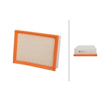 Air Filter insert 241 x 178 mm HELLA suitable for BMW Z4...
