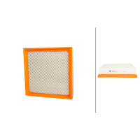 Air Filter insert 222 x 212 mm HELLA IAM-Expertise fits...