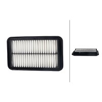 Air Filter insert 243 x 145 mm HELLA IAM-Expertise fits...
