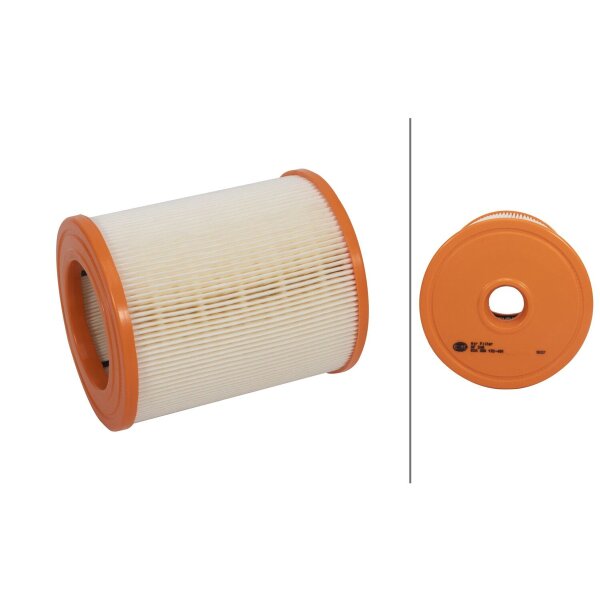 Air Filter insert HELLA IAM-Expertise suitable for e.g. AUDI A6