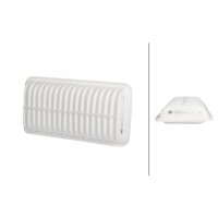 Air Filter insert 318 x 163 mm HELLA suitable for e.g....