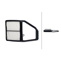 Air Filter insert 318 x 199 mm HELLA IAM-Expertise fits...