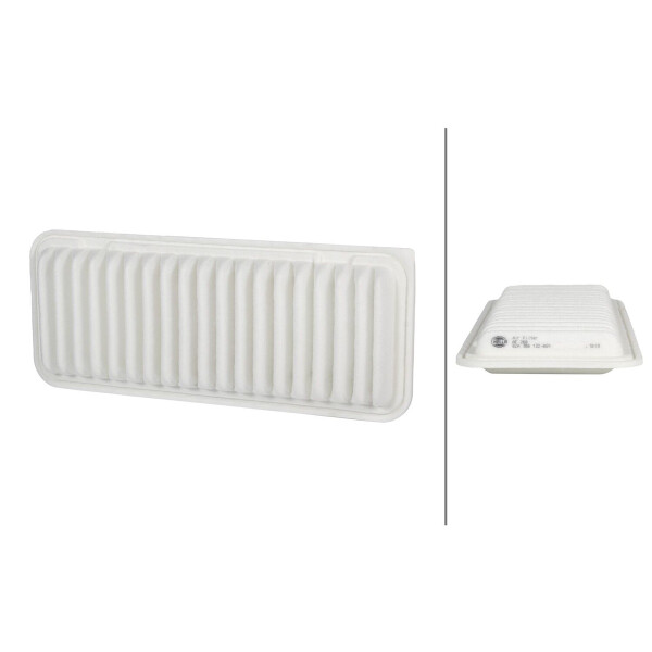 Air Filter insert 332 x 136 mm HELLA suitable for e.g. TOYOTA IQ
