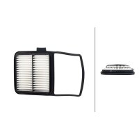 Air Filter insert 290 x 197 mm HELLA IAM-Expertise fits...