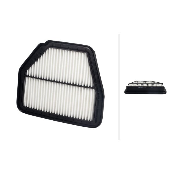 Air Filter insert 280 x 227 mm HELLA for CHEVROLET CAPTIVA and others