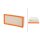 Air Filter insert 310 x 149 mm HELLA suitable for e.g. FORD TRANSIT