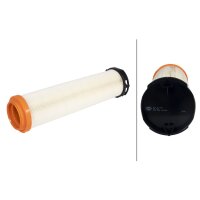 Air Filter insert HELLA suitable for e.g. MERCEDES-BENZ...