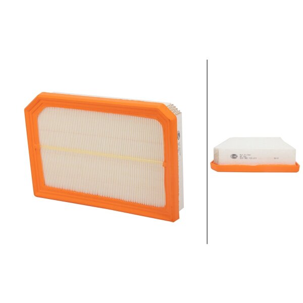 Air Filter insert 274 x 187 mm HELLA for MERCEDES-BENZ A-CLASS and others