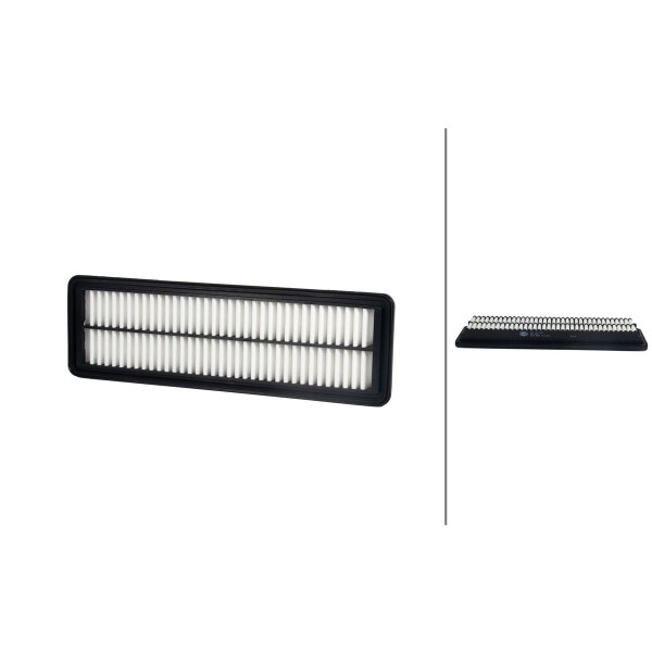 Air Filter insert 354 x 108 mm HELLA suitable for HYUNDAI i10 and others