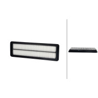 Air Filter insert 354 x 108 mm HELLA suitable for HYUNDAI...