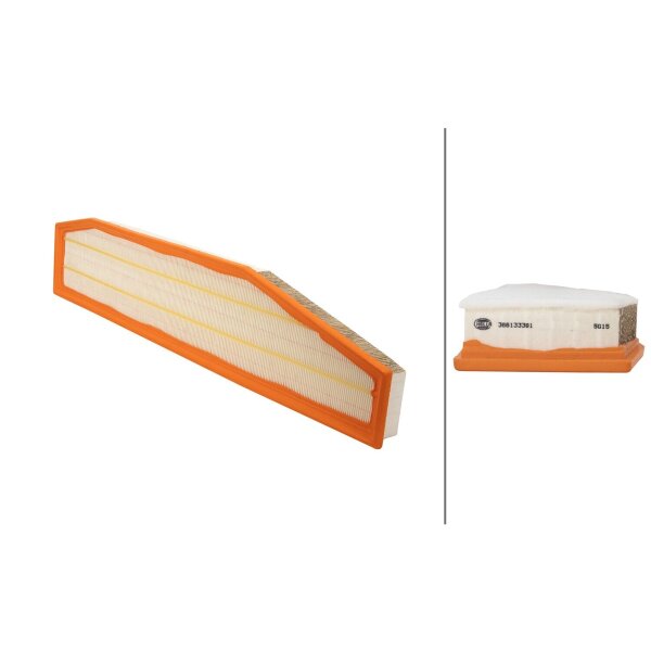 Air Filter insert 675 x 134 mm HELLA IAM-Expertise suitable for BMW X3