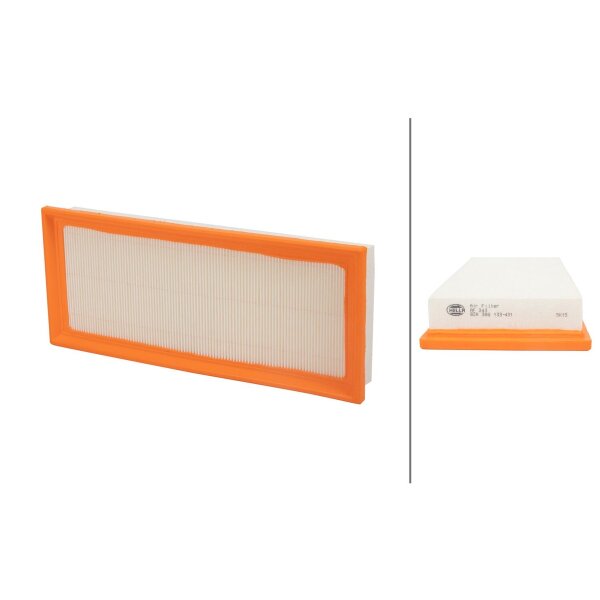 Air Filter insert 325 x 135 mm HELLA suitable for e.g. FIAT PUNTO