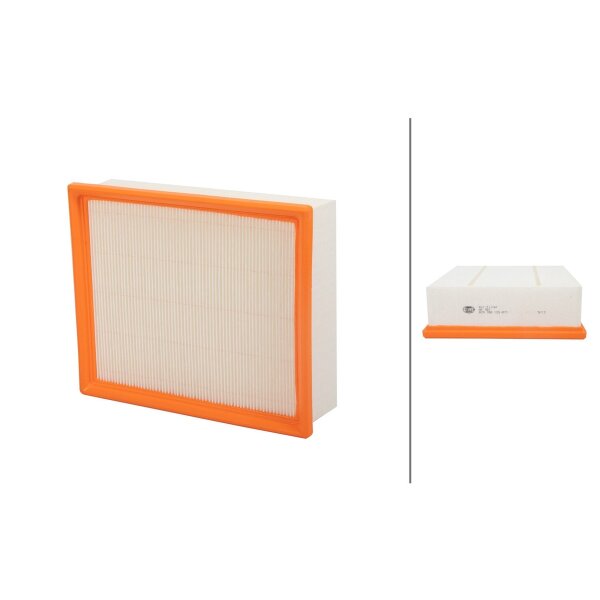Air Filter insert 254 x 212 mm HELLA suitable for AUDI A6 and others