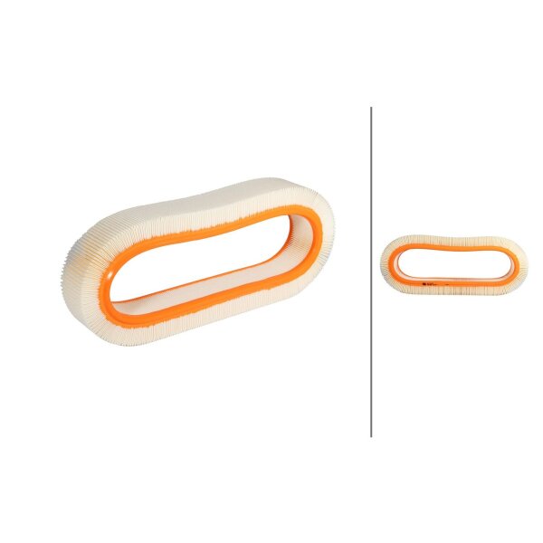 Air Filter insert HELLA suitable for e.g. MERCEDES-BENZ S-CLASS