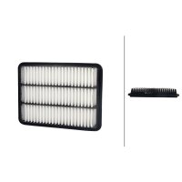 Air Filter insert 310 x 229 mm HELLA IAM-Expertise fits...