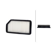 Air Filter insert 247 x 130 mm HELLA IAM-Expertise fits...