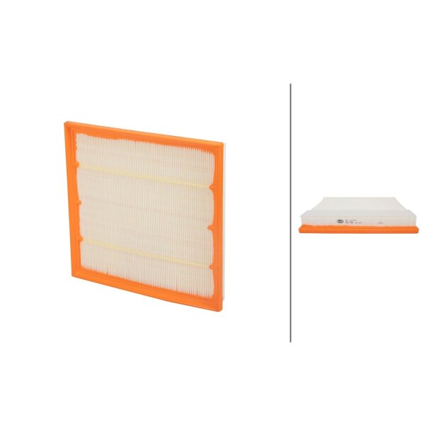 Air Filter insert 277 x 262 mm HELLA IAM-Expertise suitable for BMW 6 Series